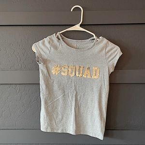 blue flip sequin shirt